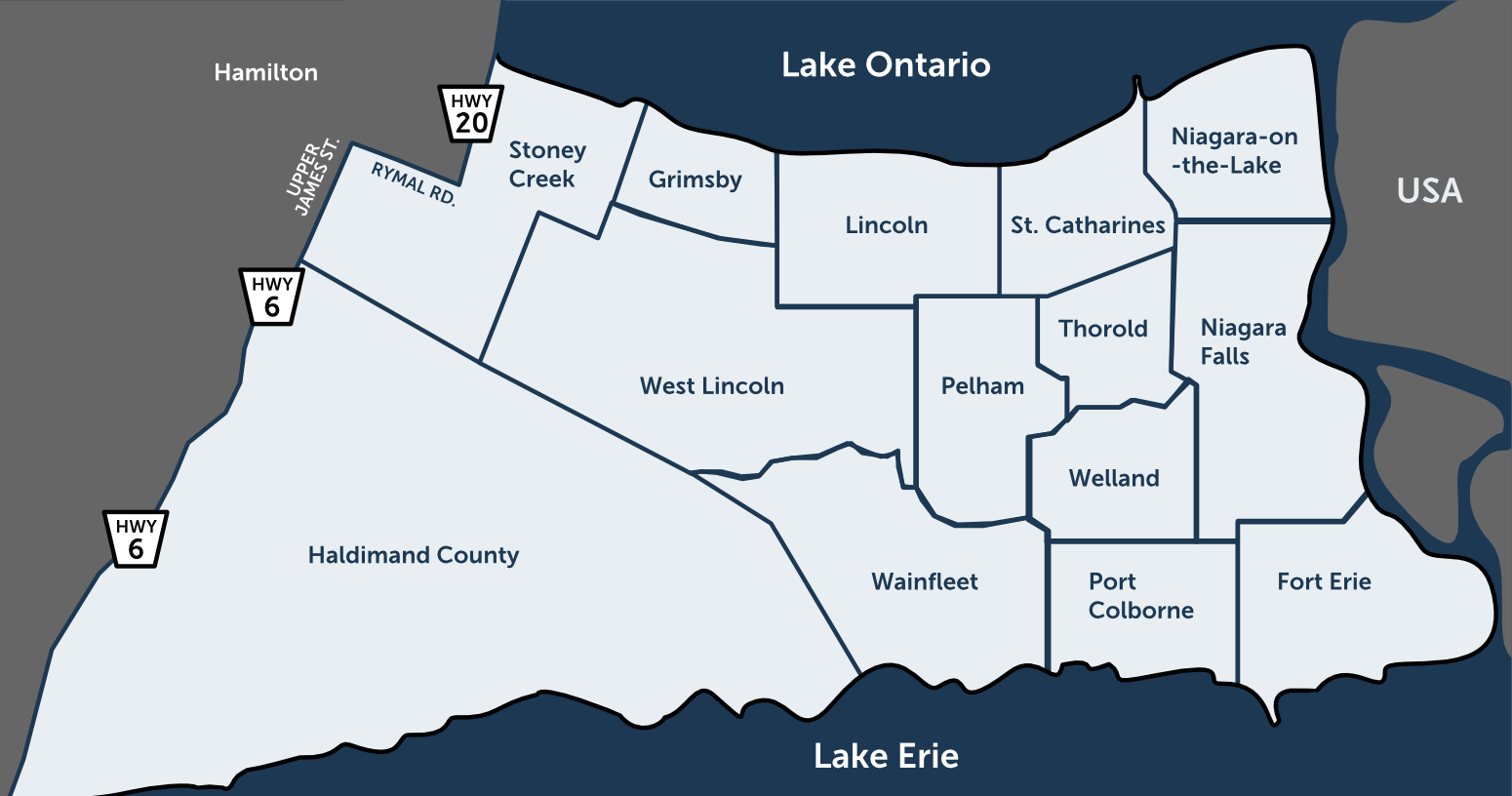 BCM Insurance - Territory Map 2023